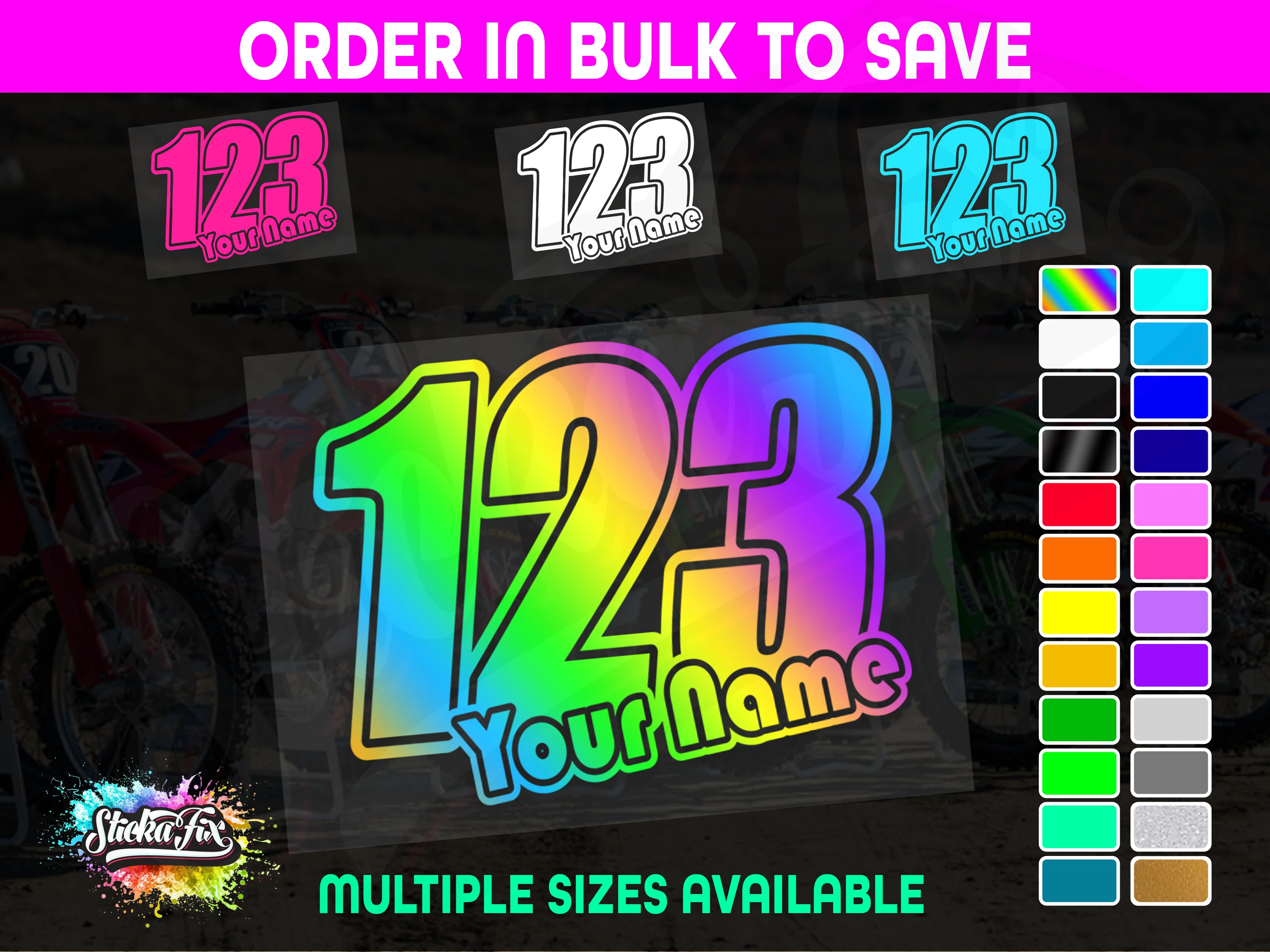 CUSTOM MX Race Number