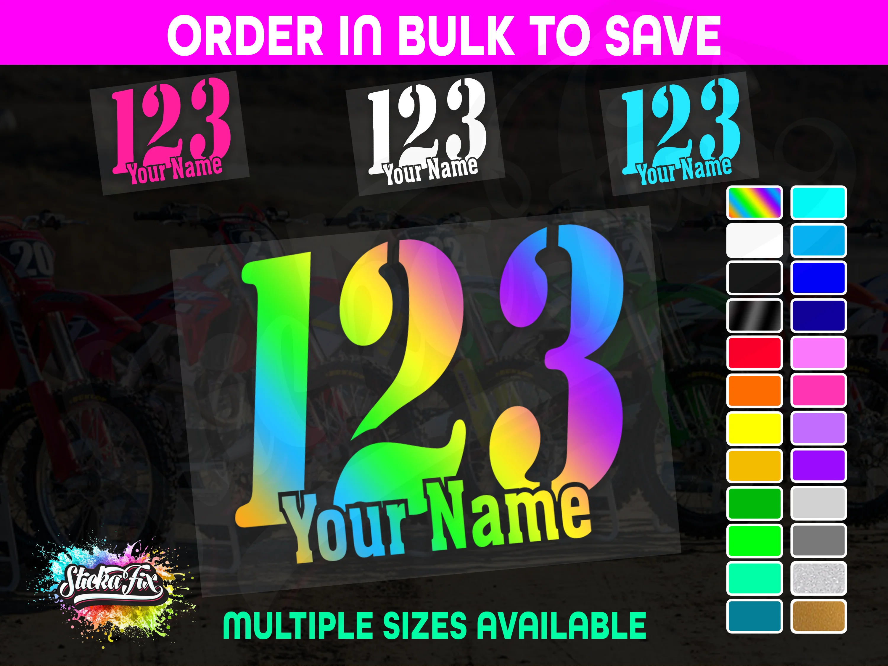 CUSTOM MX Race Number