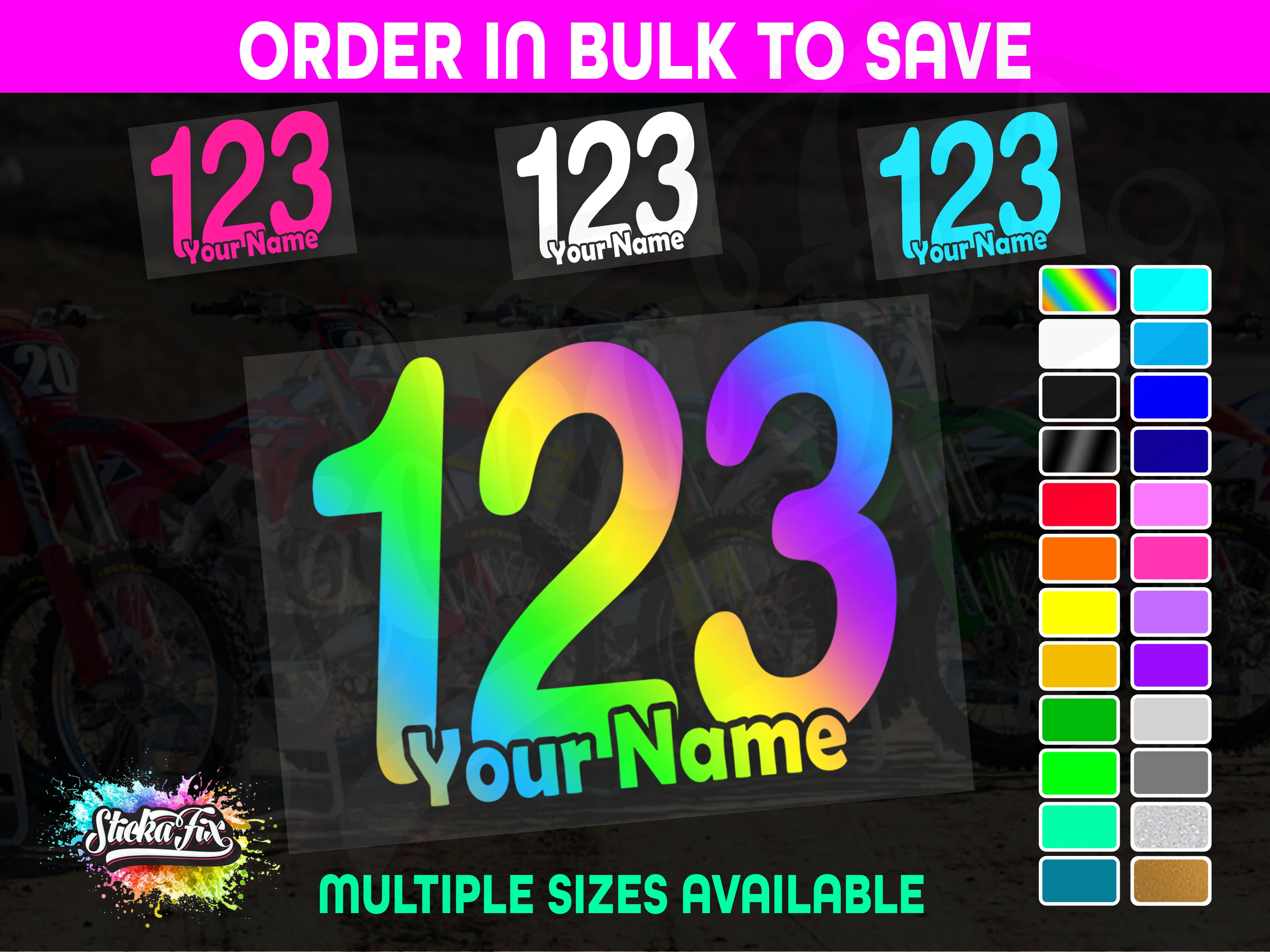 CUSTOM MX Race Number