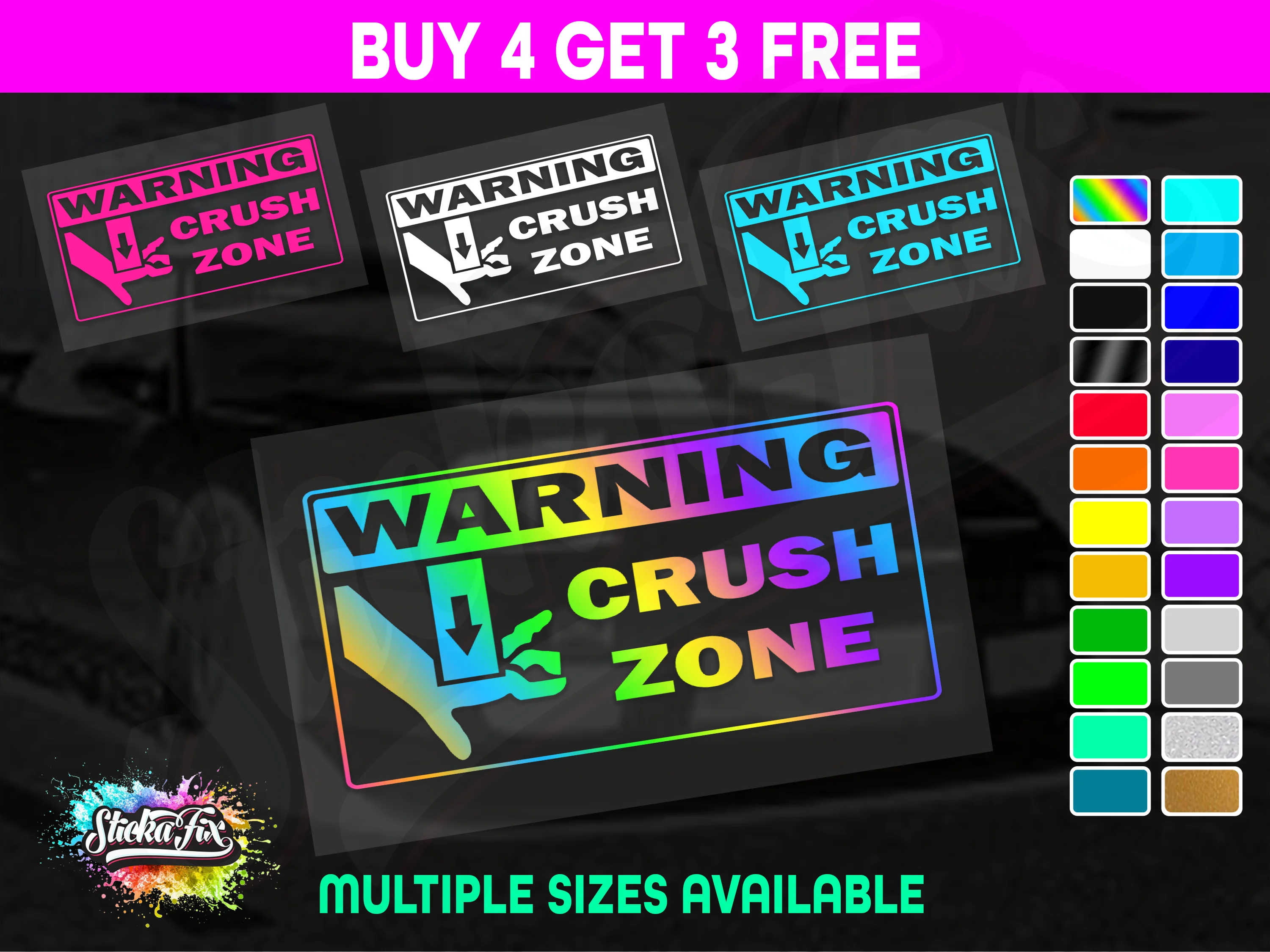 Warning Crush Zone