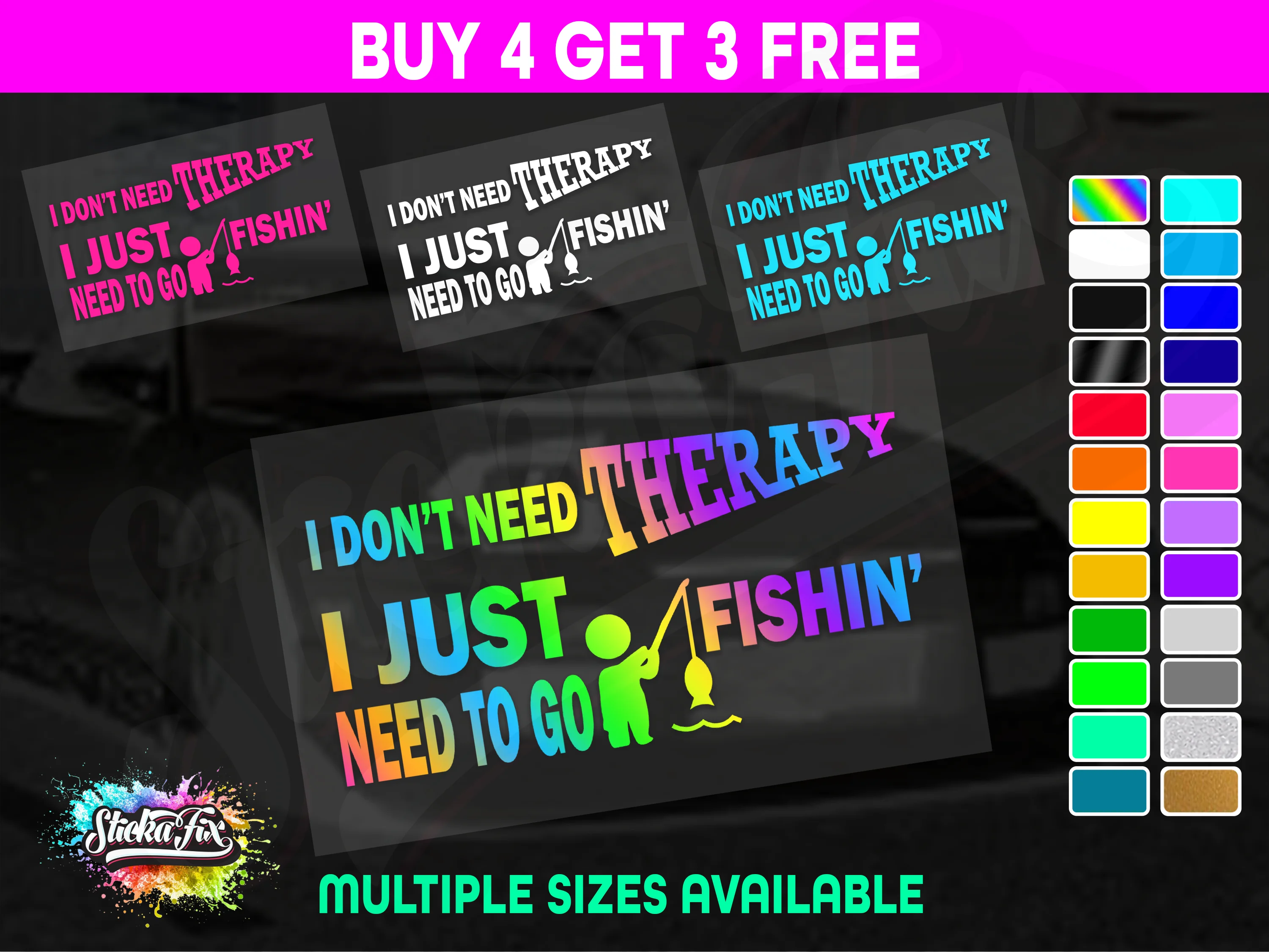 Dont Need Therapy Just Need Fishing