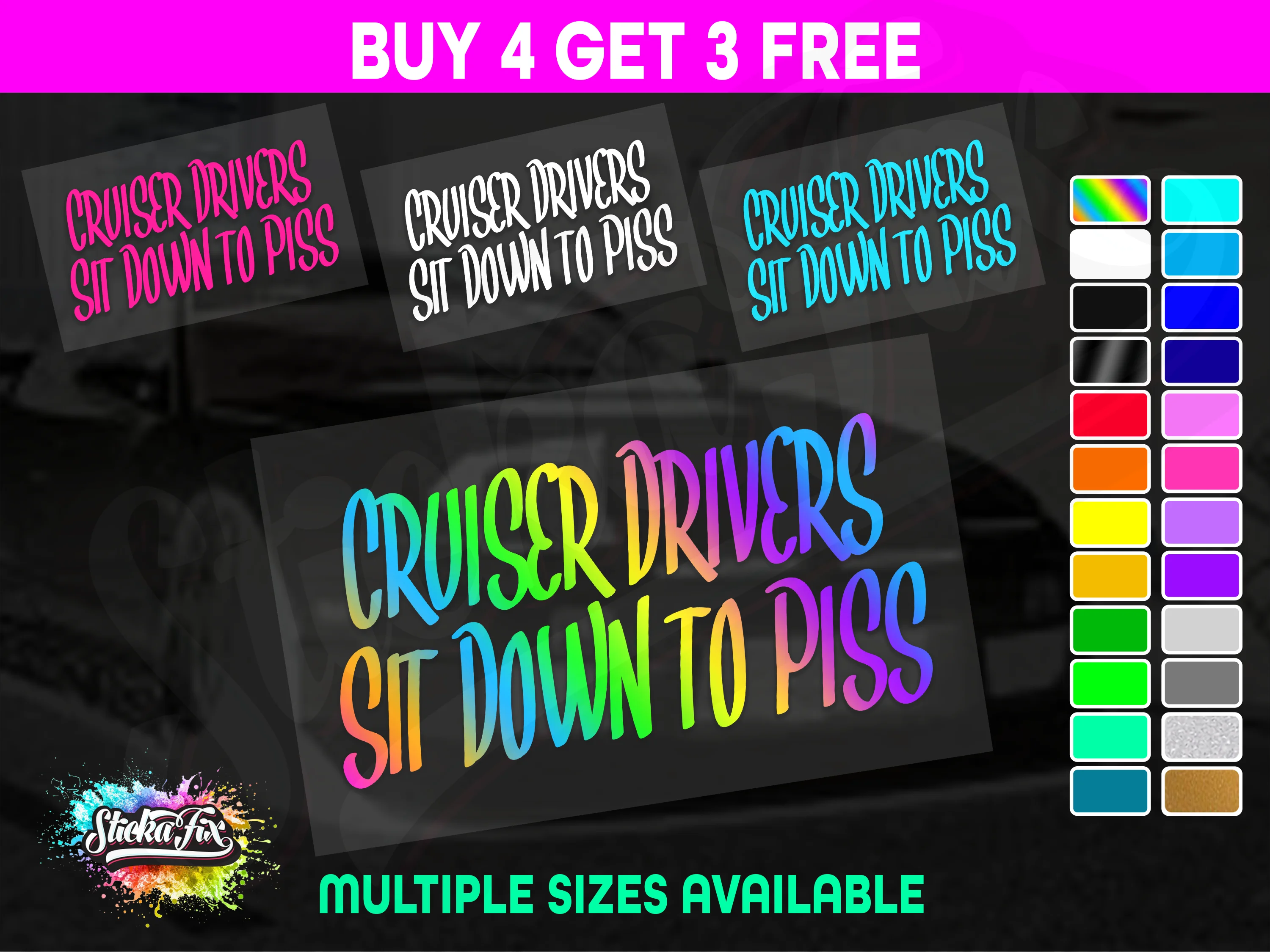 Cruiser Drivers Sit Down To Piss
