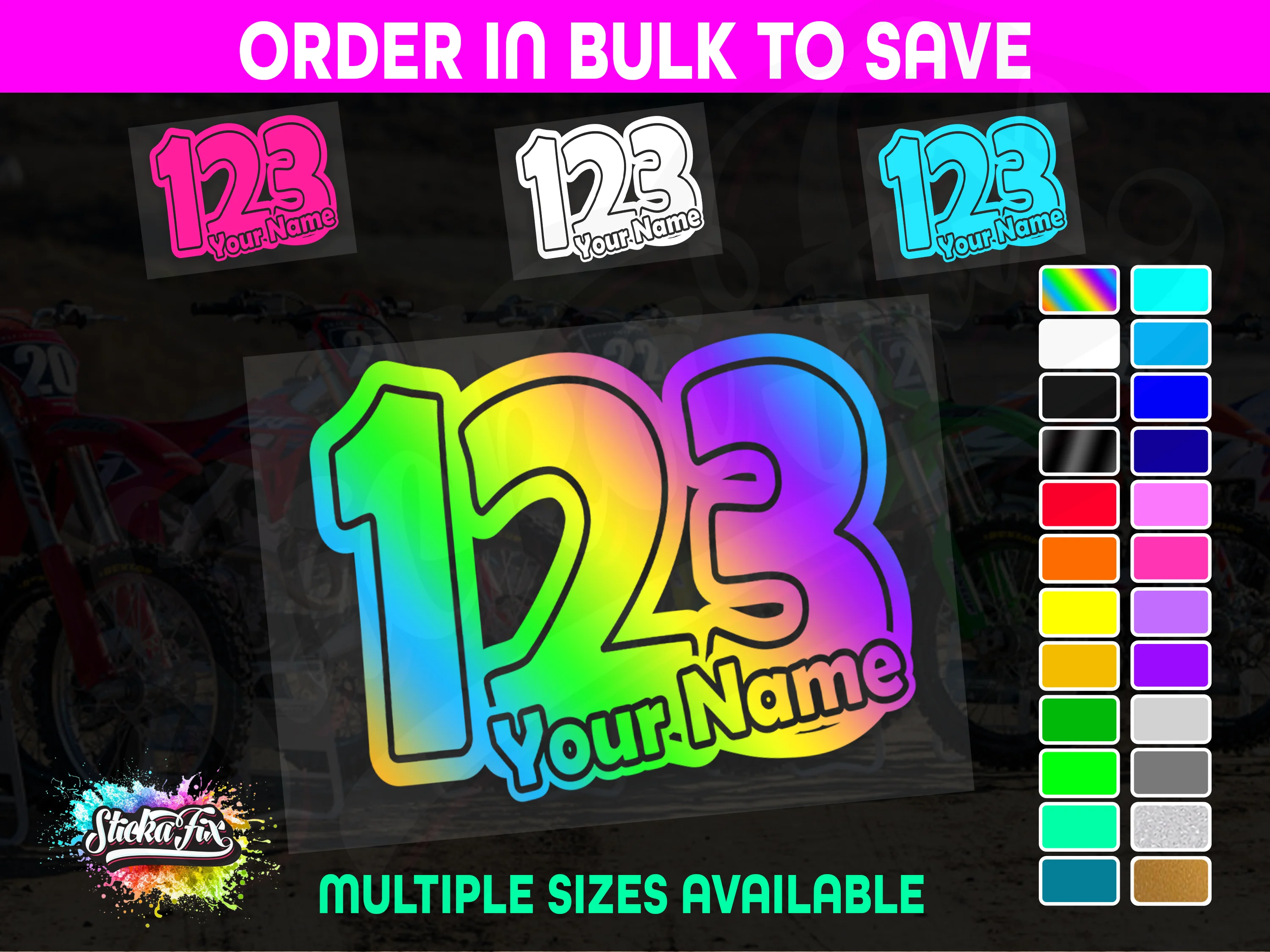 CUSTOM MX Race Number
