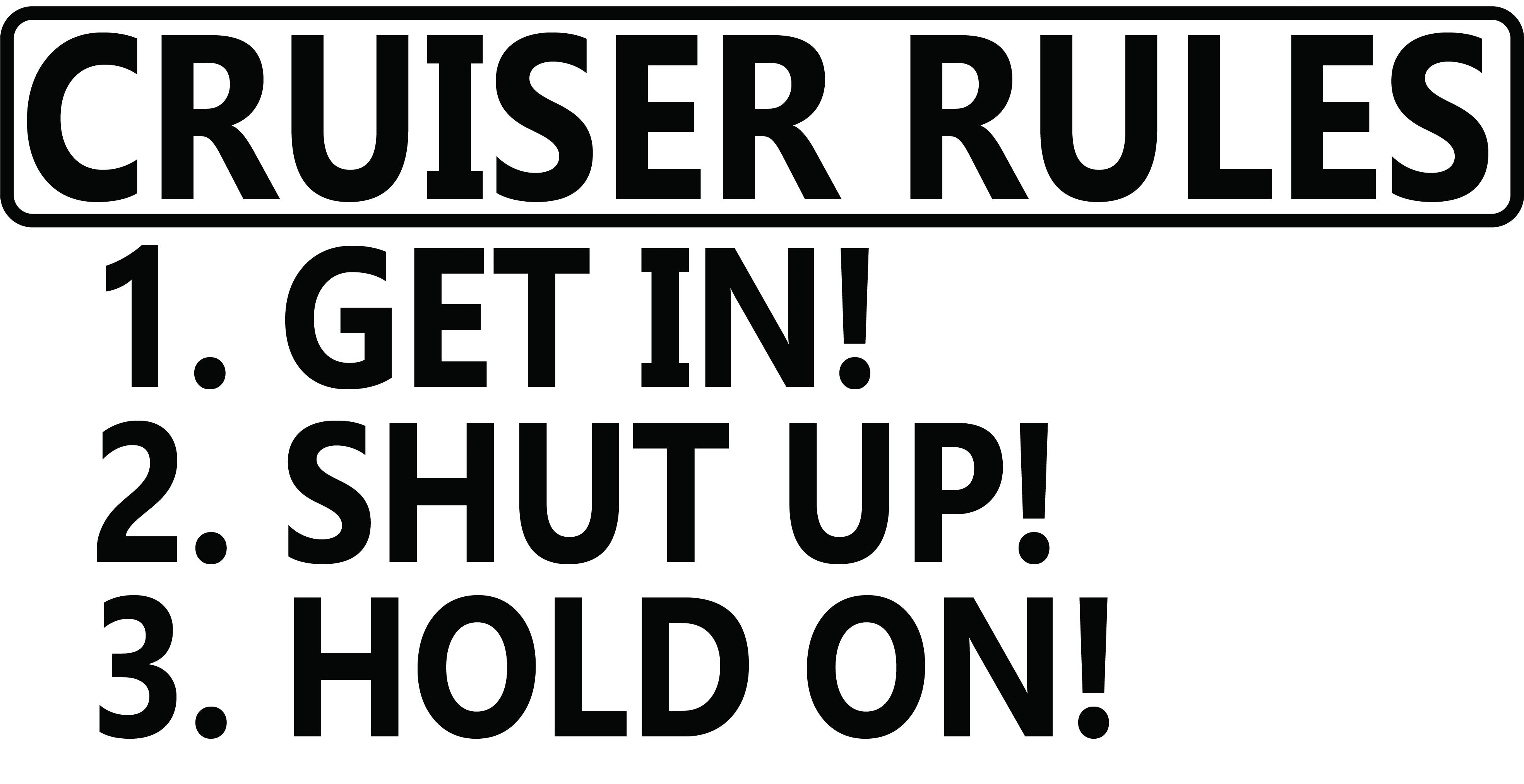 Cruiser Rules
