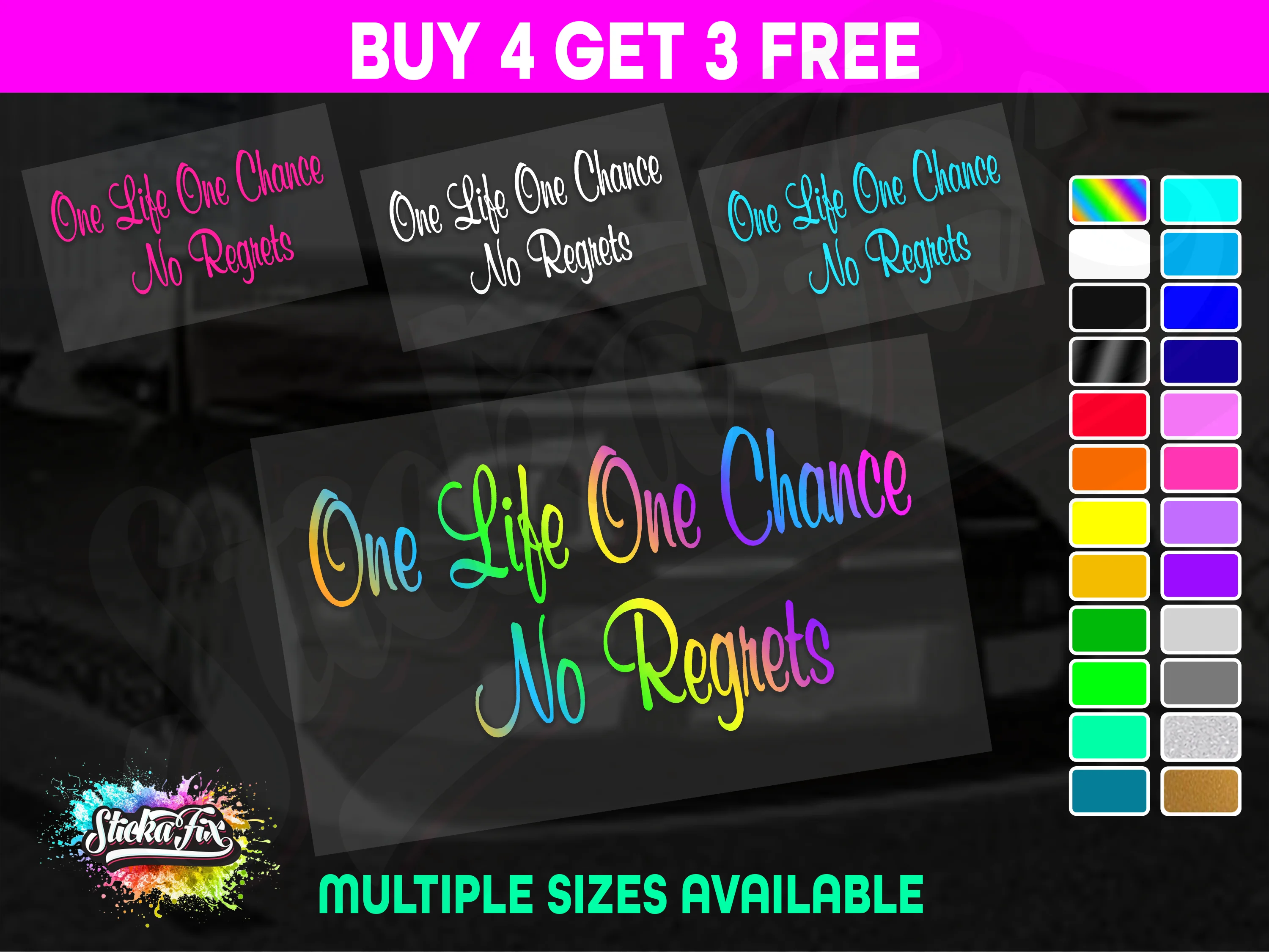 One Life One Chance No Regrets