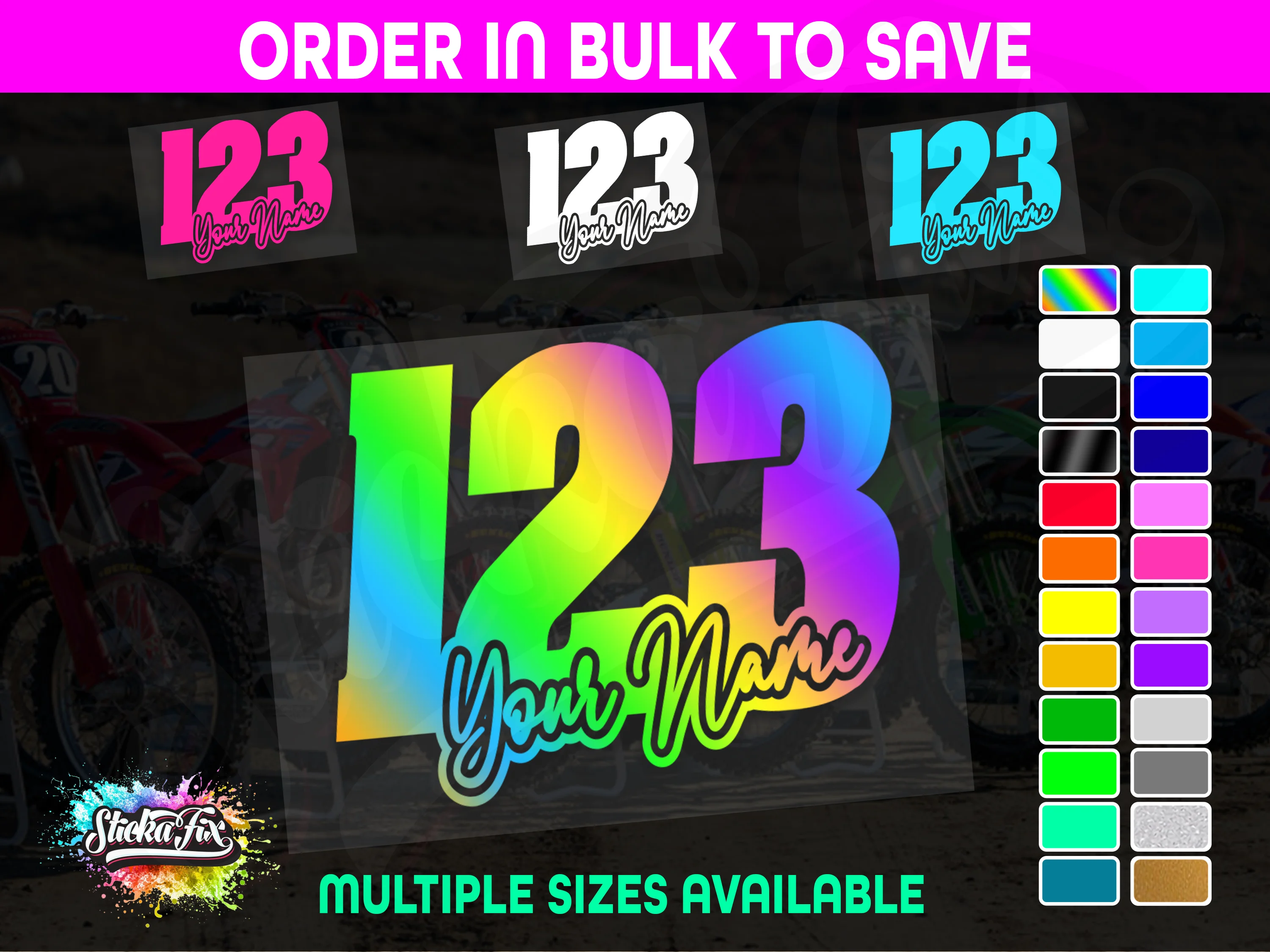 CUSTOM MX Race Number