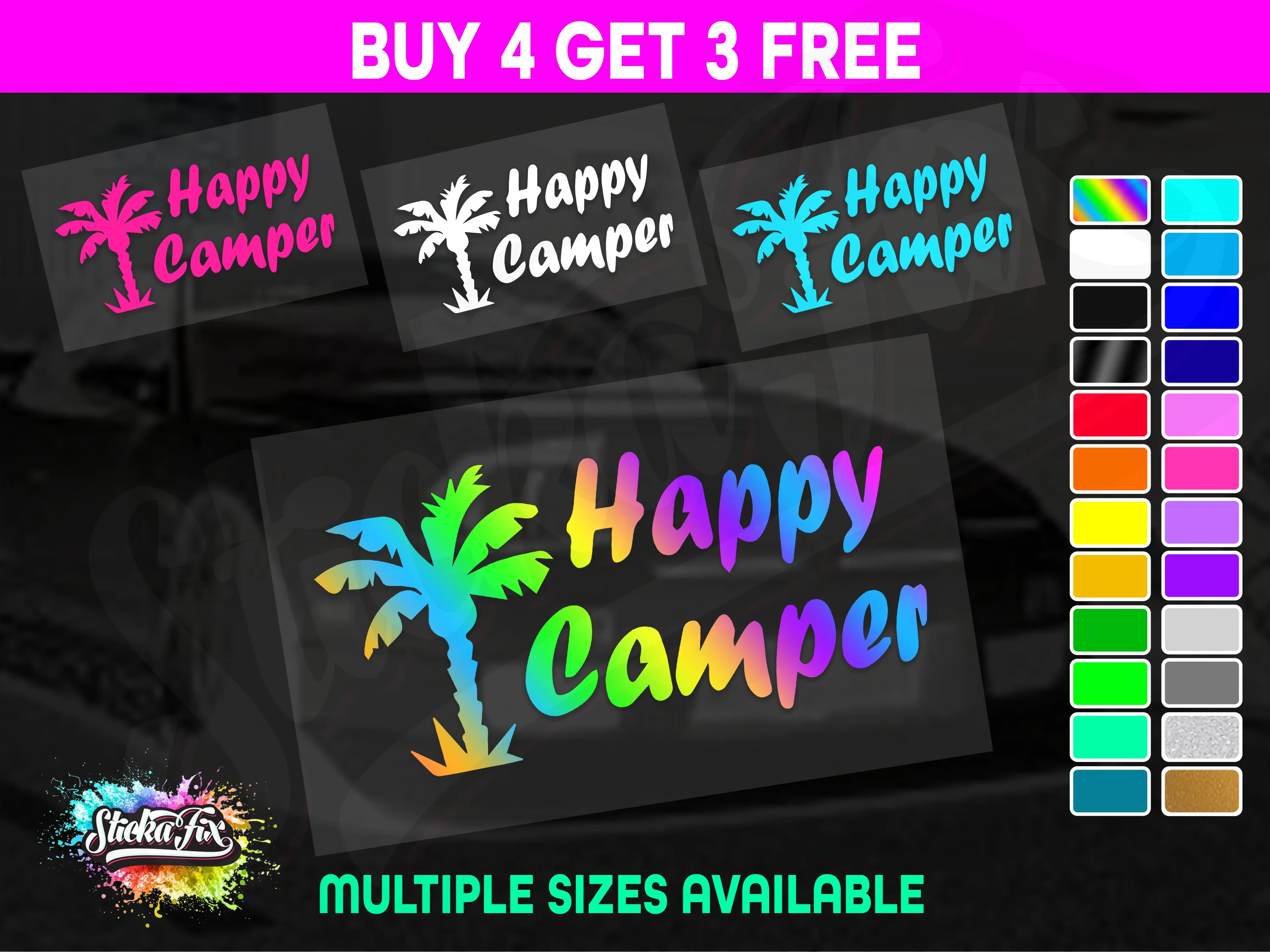 Happy Camper Palm Tree
