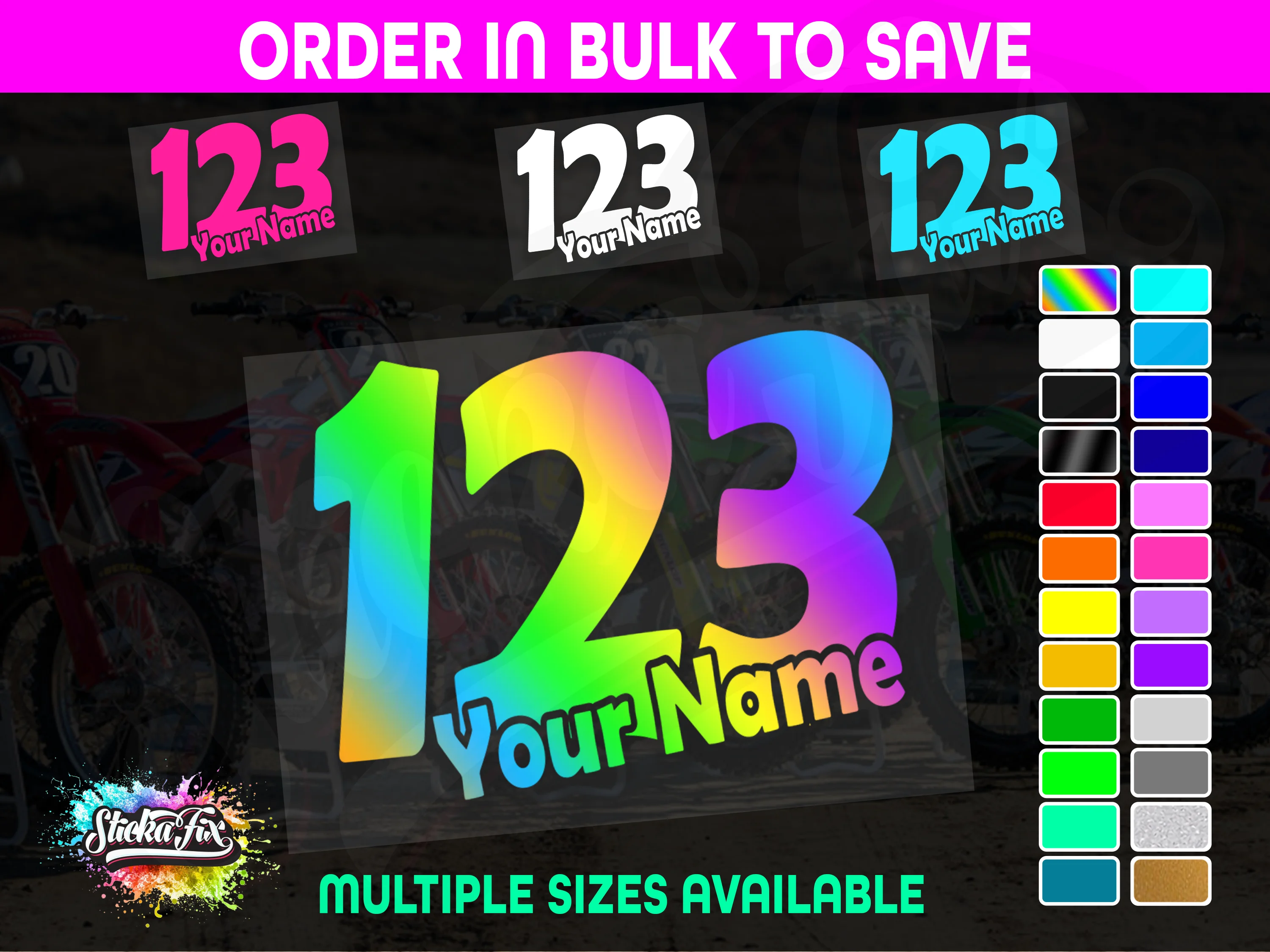 CUSTOM MX Race Number