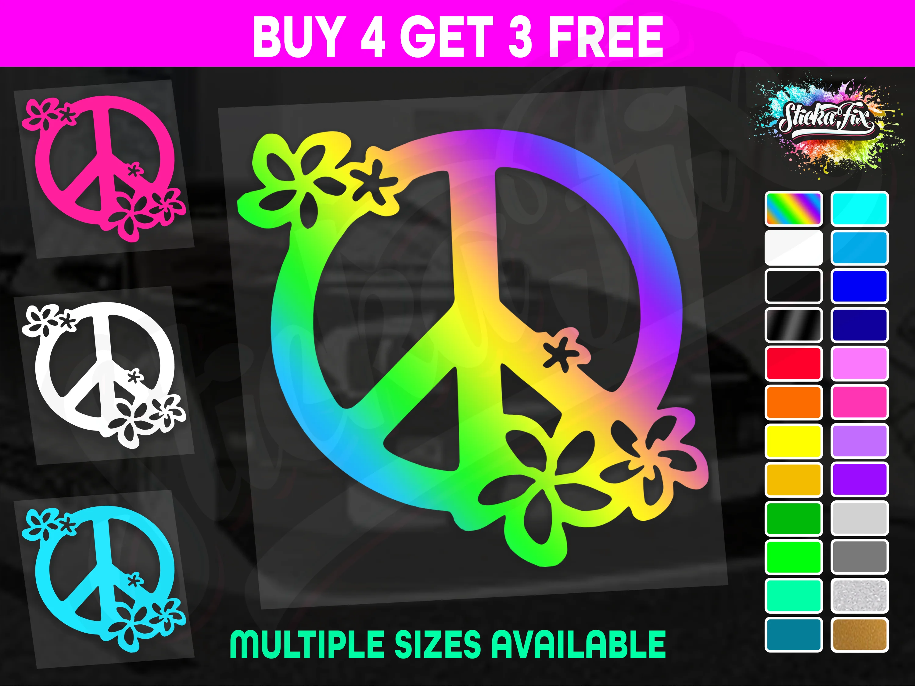 Peace Sign Flowers