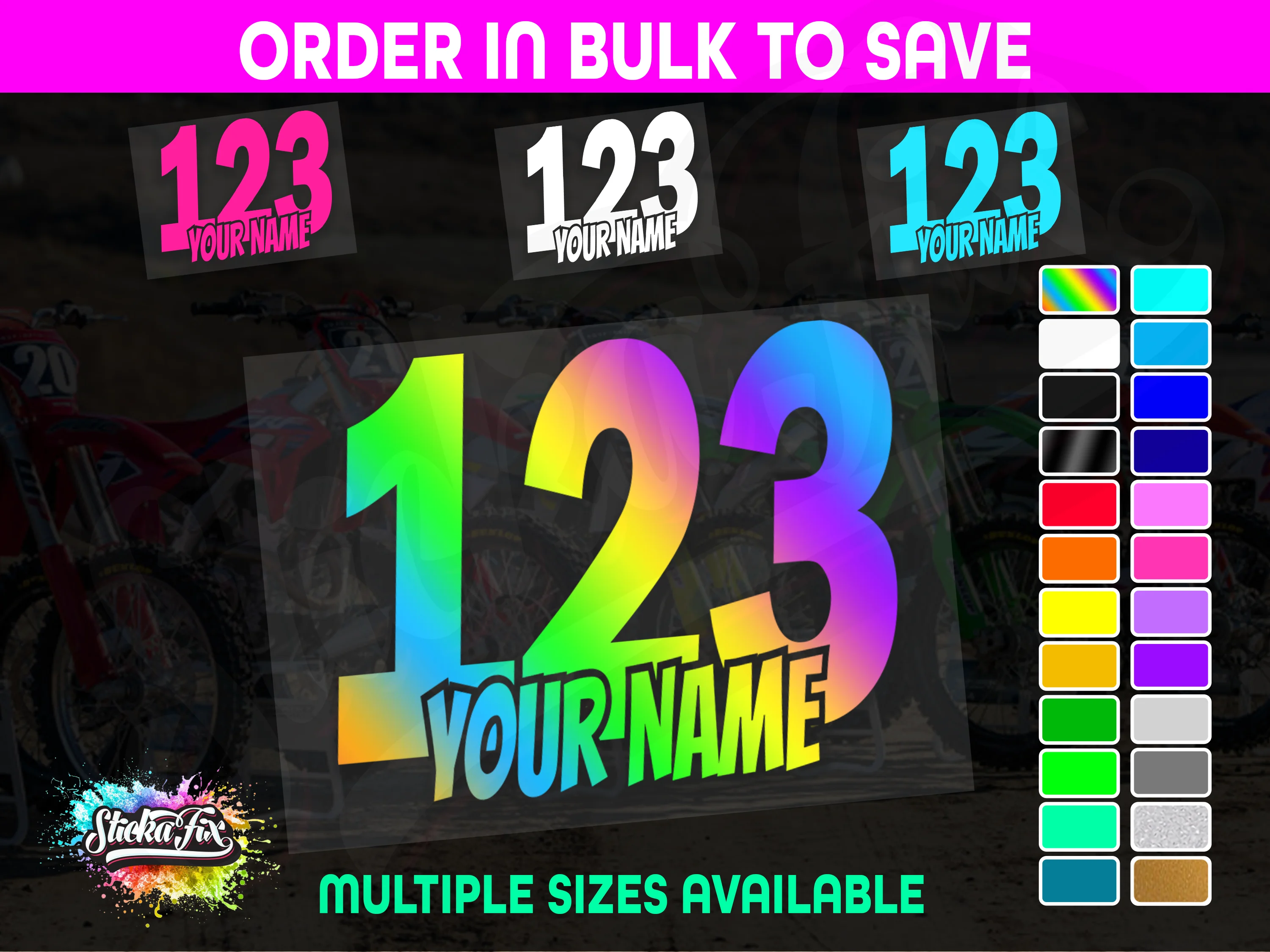 CUSTOM MX Race Number