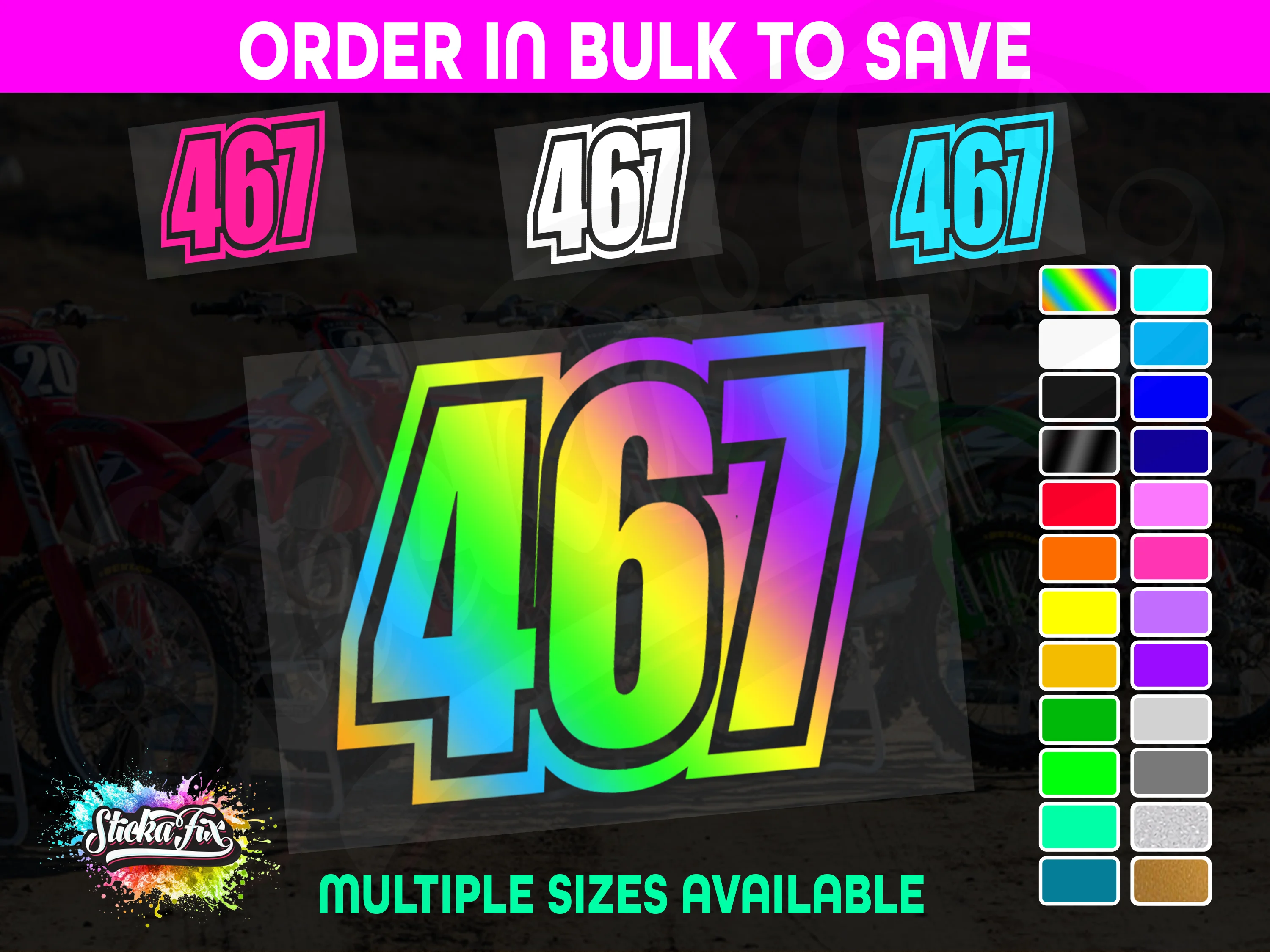 CUSTOM MX Race Number