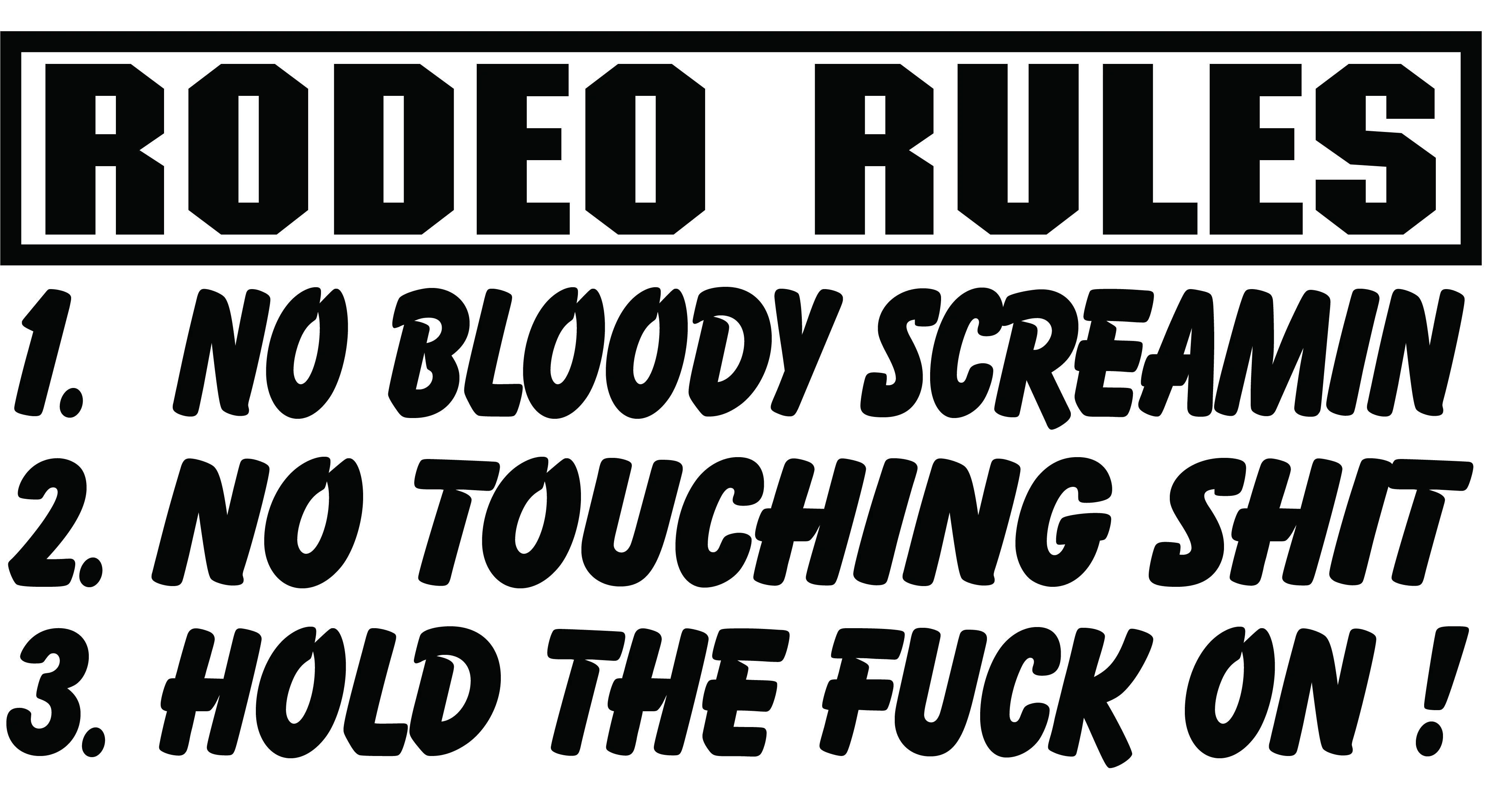 Rodeo Rules