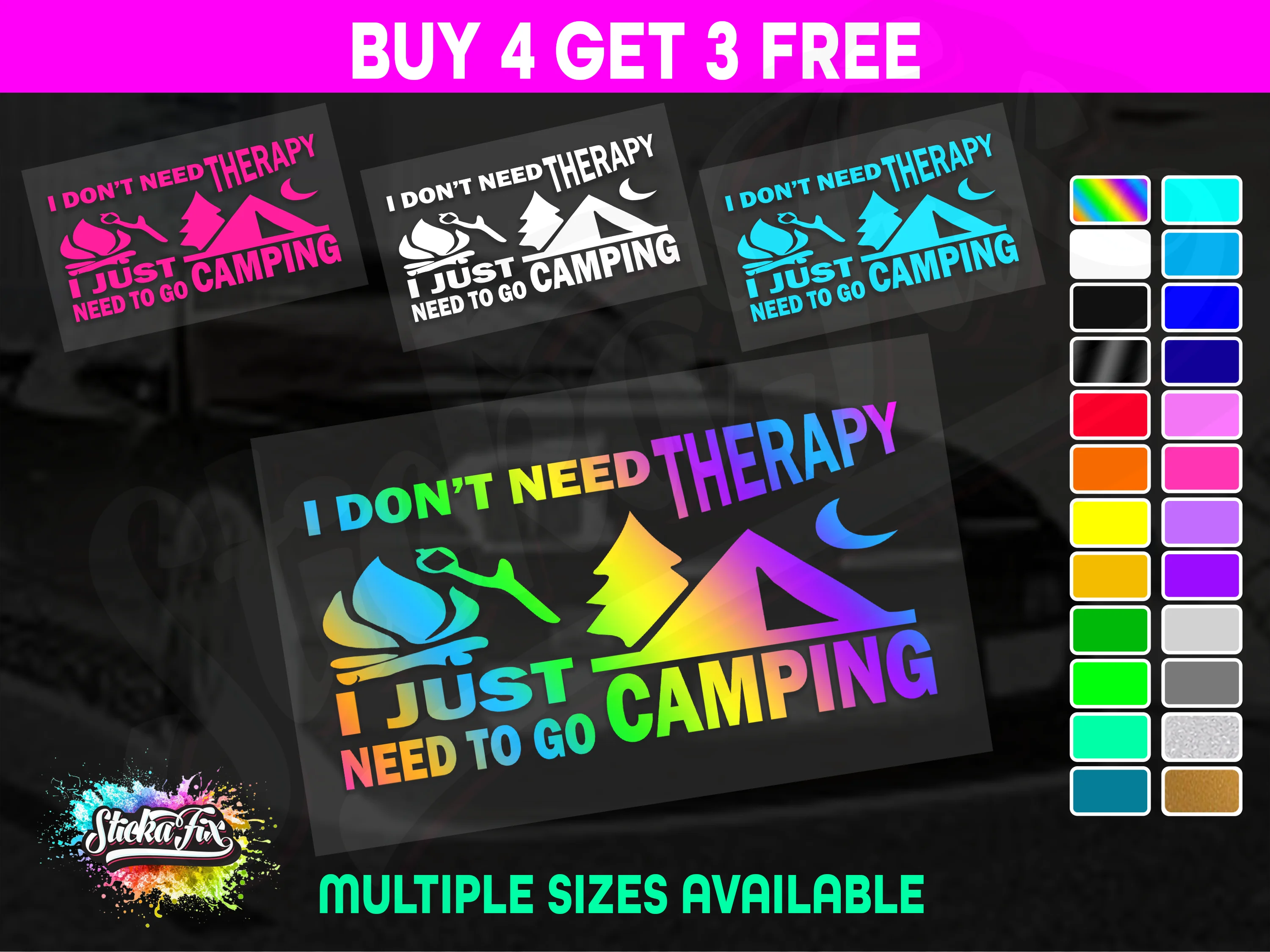 Dont Need Therapy Just Need Camping