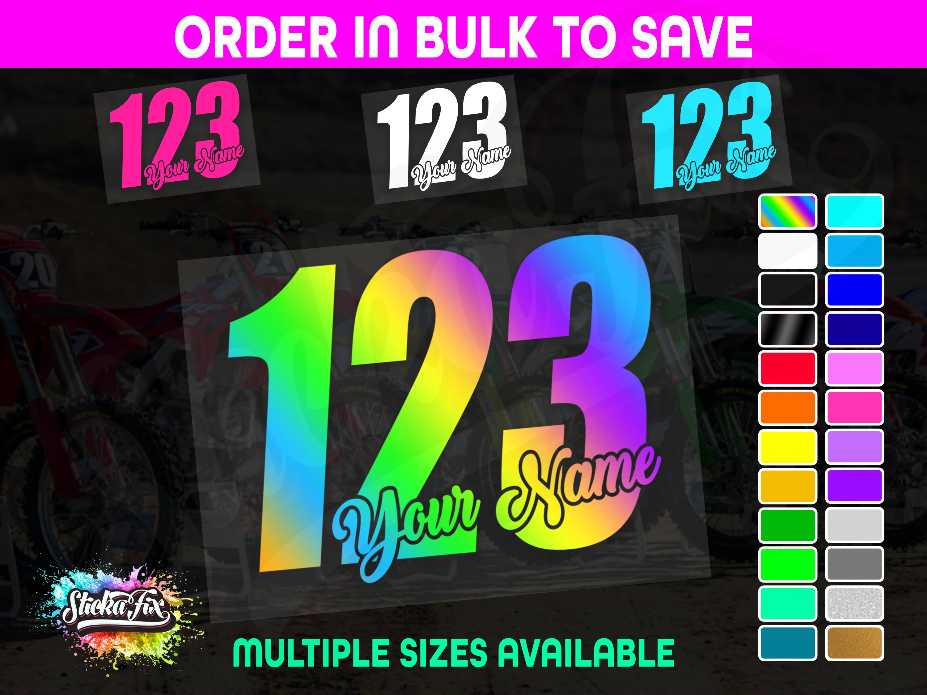 CUSTOM MX Race Number