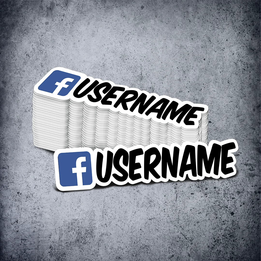Custom Facebook Printed Sticker