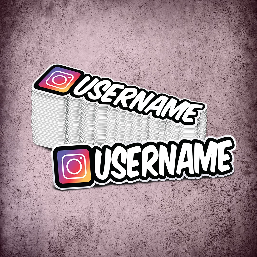 Custom Instagram Printed Sticker
