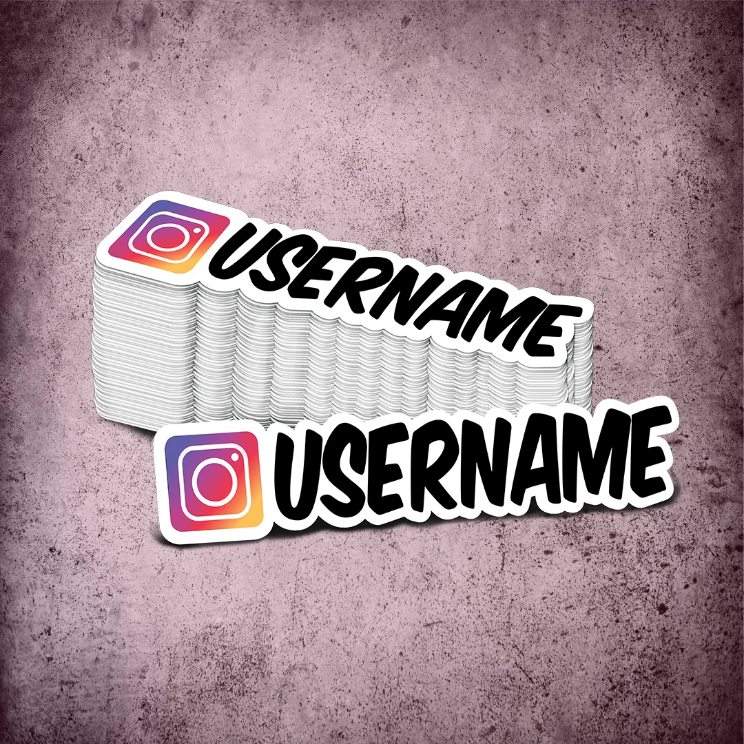 Custom Instagram Printed Sticker