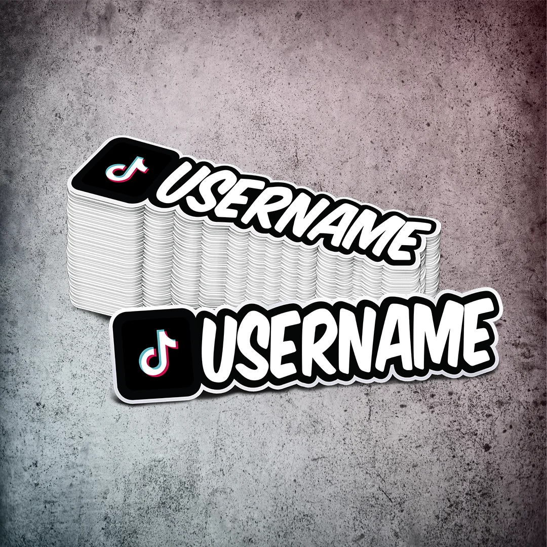Custom TikTok Printed Sticker