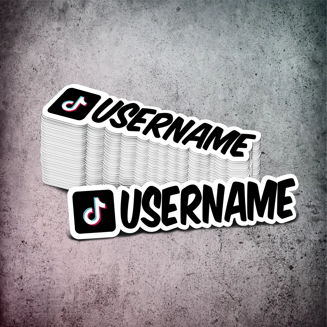 Custom TikTok Printed Sticker
