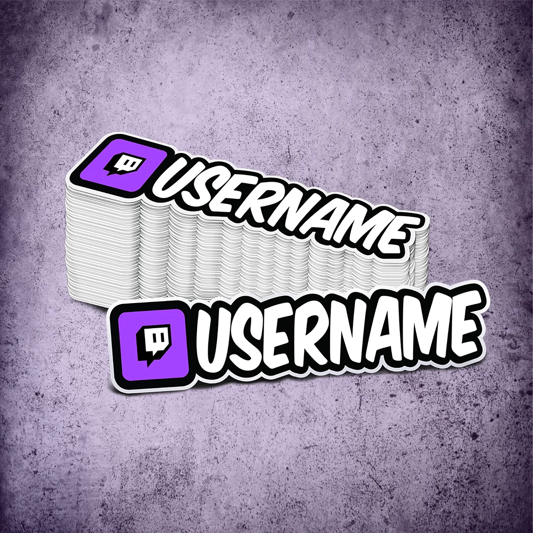 Custom Twitch Printed Sticker