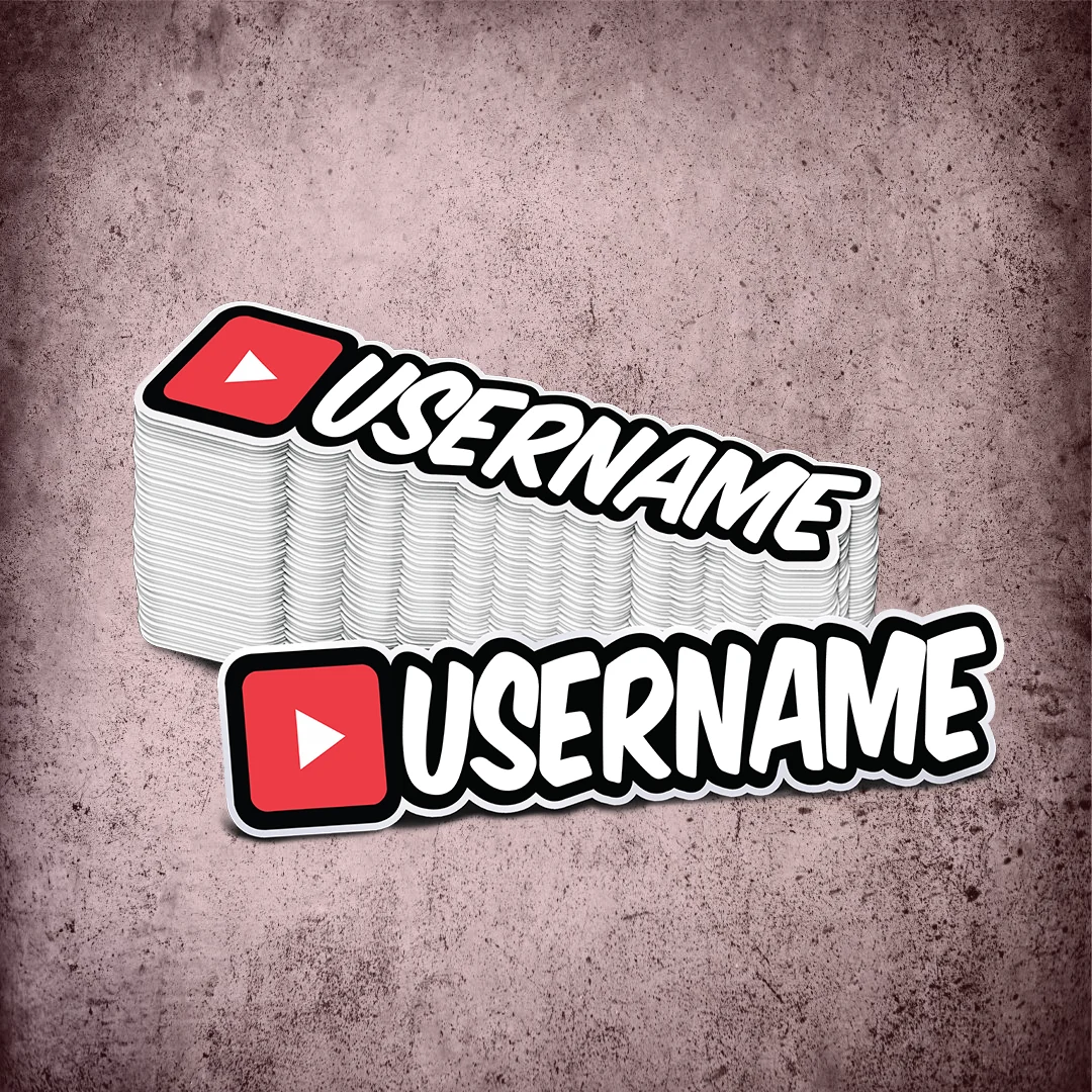 Custom Youtube Printed Sticker