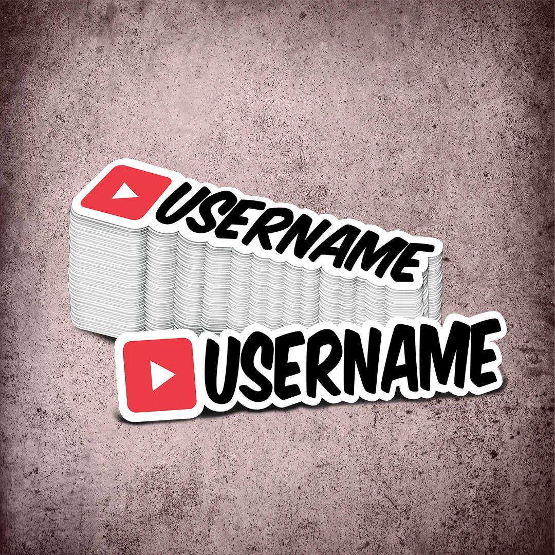 Custom Youtube Printed Sticker