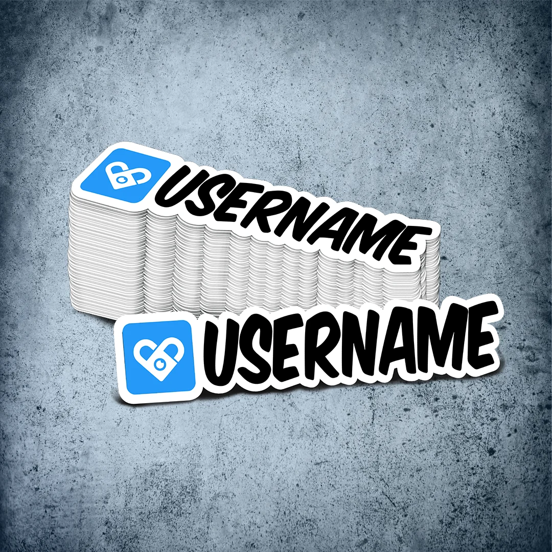 Custom Fansly Printed Sticker