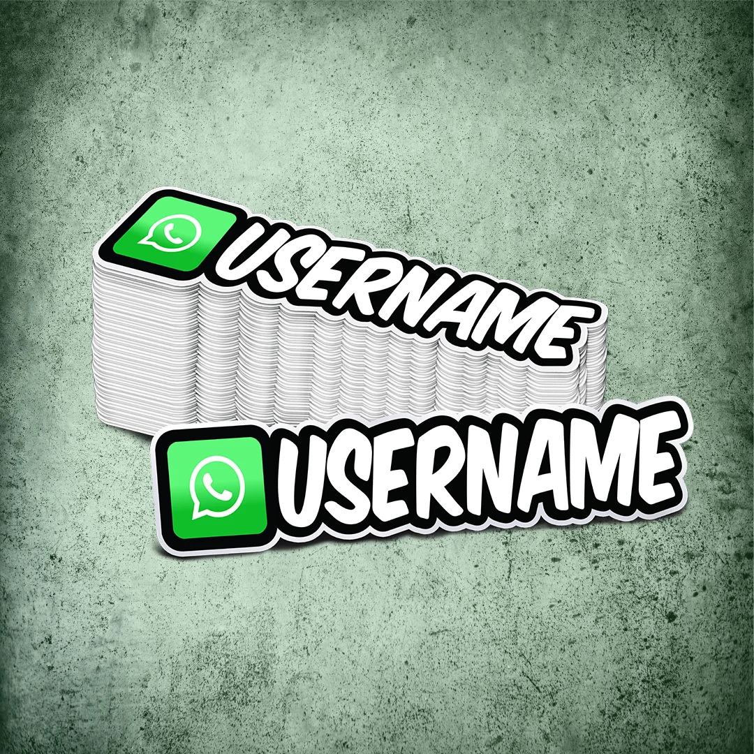 Custom Whatsapp Printed Sticker