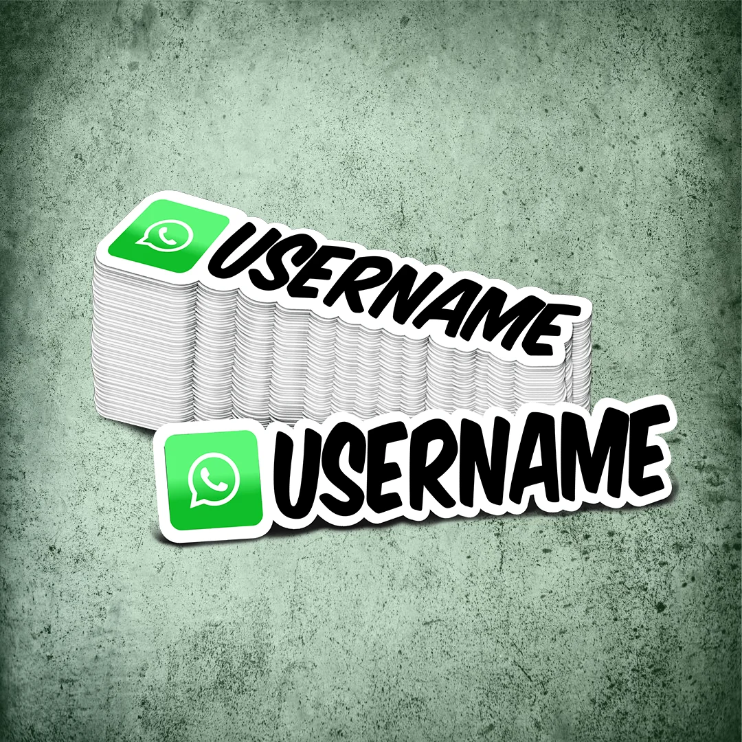 Custom Whatsapp Printed Sticker