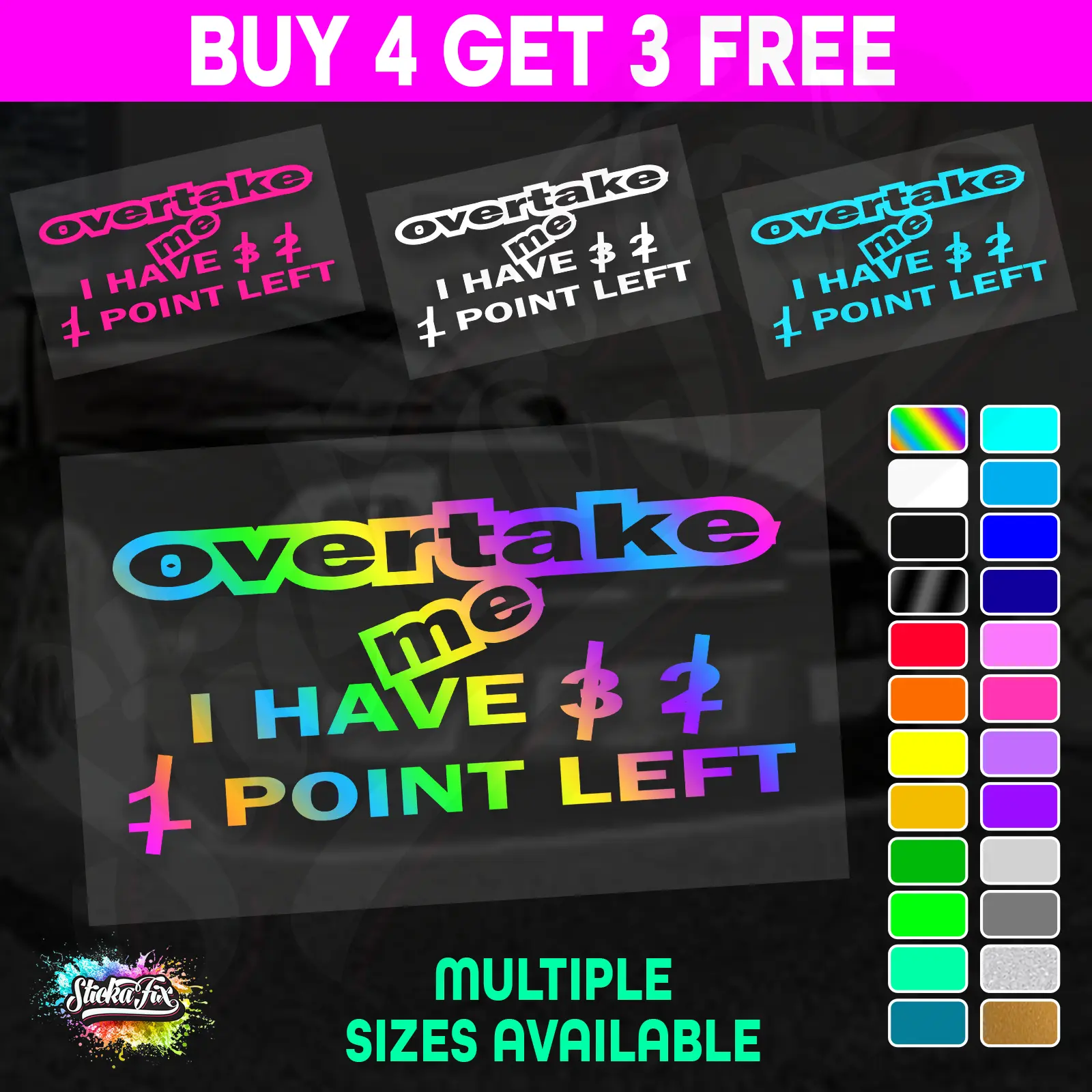 Overtake Me I have 3 2 1 Points Left