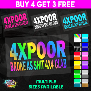 4x Poor Broke As Shit