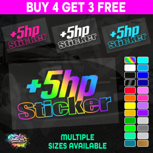 +5hp Sticker