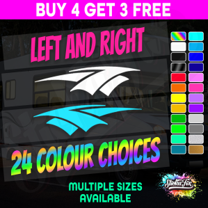 2x Caravan Stripes - Large