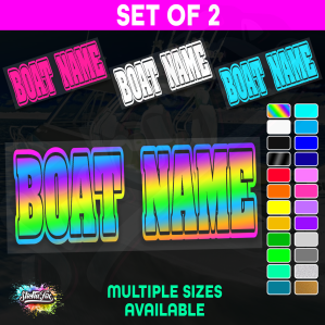 2x Custom Boat Name