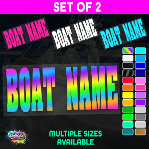 2x Custom Boat Name