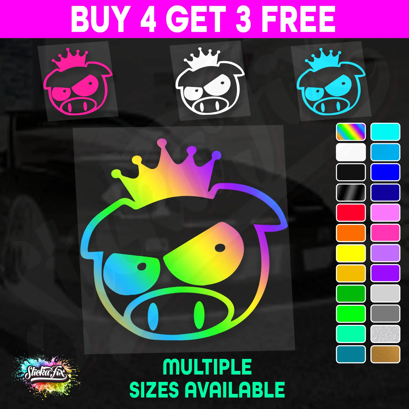 Angry King Pig