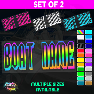 2x Custom Boat Name