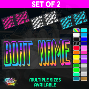 2x Custom Boat Name