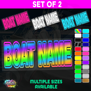 2x Custom Boat Name