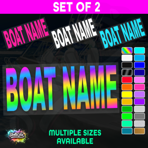 2x Custom Boat Name