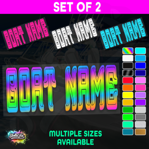 2x Custom Boat Name