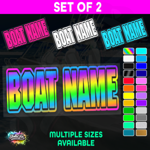 2x Custom Boat Name