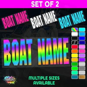 2x Custom Boat Name