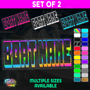 2x Custom Boat Name