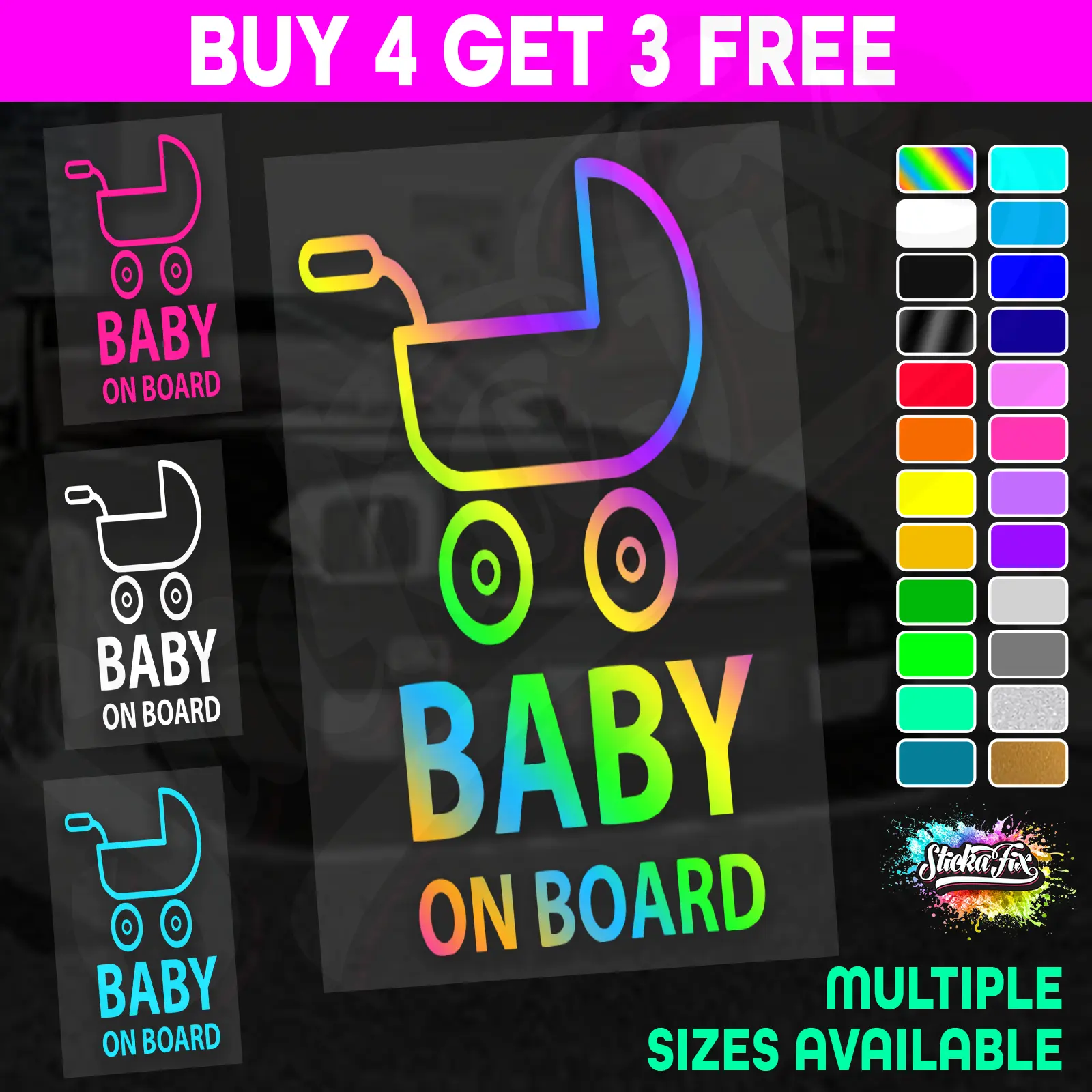 Baby On Board Pram