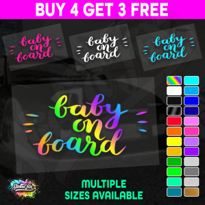 Baby On Board Cursive