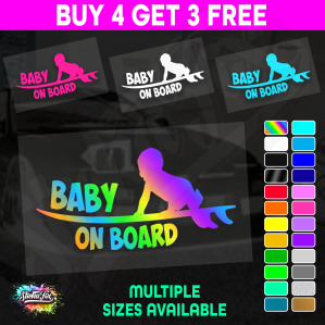 Baby on Surf Board