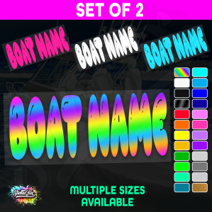 2x Custom Boat Name