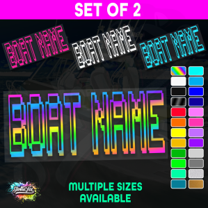 2x Custom Boat Name