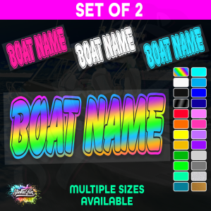 2x Custom Boat Name - Image 1